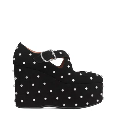 Alaïa Rivet Wedges In Black