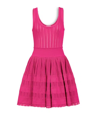 Alaïa Crinoline Mini Dress In Pink