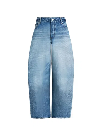 Alaïa Alaia Rodeo Faded Wide-leg Jeans In Multi