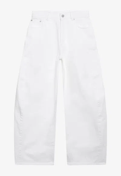 Alaïa Rodeo Straight-leg Pants In White