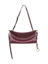 Alaïa Rouge Grenat Le Click East West Small Bag In Burgundy