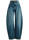 Alaïa Washed Straight-leg Jeans In Denim