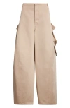 Alaïa Round Cargo Pants In Brown