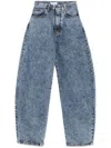 Alaïa Circle Denim High Waist Trousers