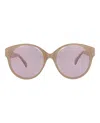 Alaïa Round-frame Acetate Sunglasses In Brown