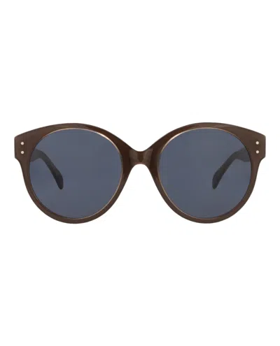 Alaïa Round-frame Acetate Sunglasses In Brown