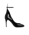 Alaïa Patent Ankle-strap Stiletto Pumps In Black