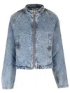 Alaïa Round Jacket In Blue