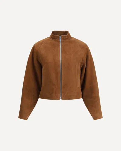 Alaïa Women Round Jacket In Brown