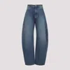 Alaïa Washed Straight-leg Jeans In Bleu Vintage