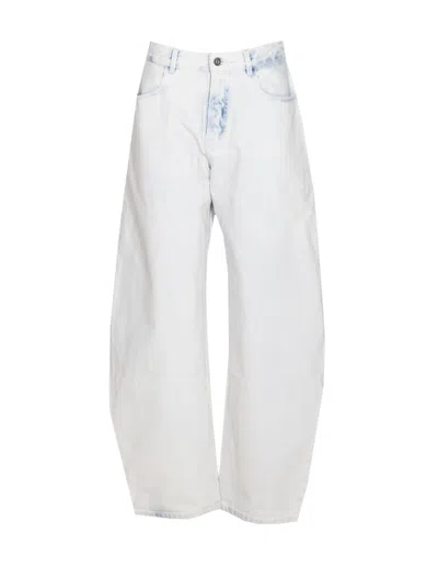 Alaïa Round Jeans In Blue