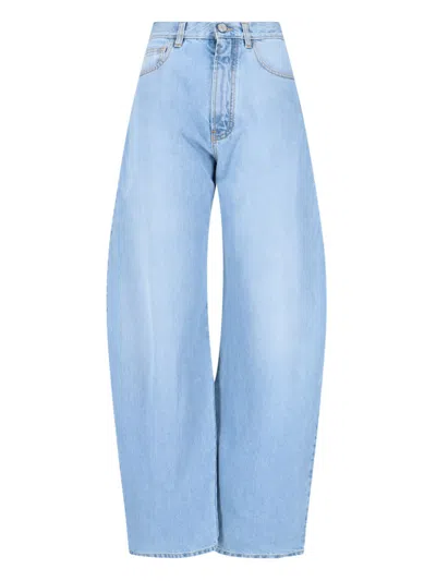 Alaïa Round Jeans Light Blue