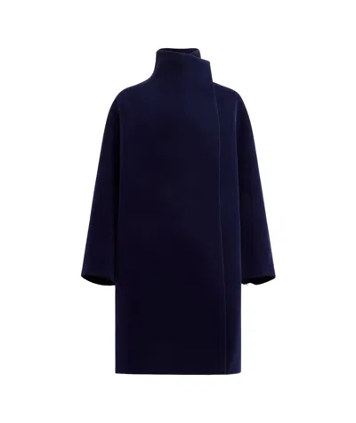 Alaïa Round Long-sleeved Coat In Black