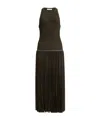 Alaïa Round Neck Dress In Green