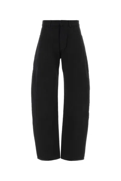 Alaïa Alaia Round Pants Black Denim