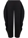 Alaïa Round Petal Trousers In Black