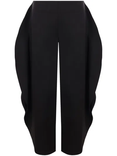 Alaïa Round Petal Trousers In Black