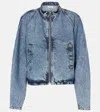 Alaïa Round Jacket In Blue