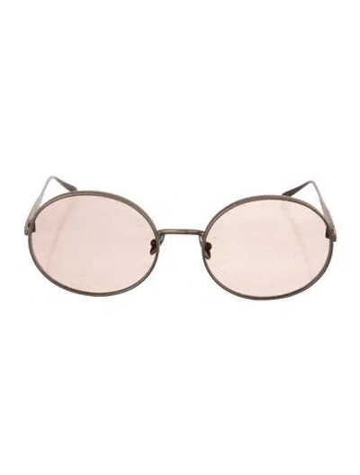 Pre-owned Alaïa Round Tinted Sunglasses In Neutral
