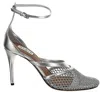 Alaïa Round Toe High Heel Sandals In Gray