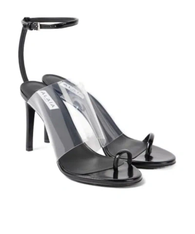 Alaïa Round-toe High-heeled Sandals In Black