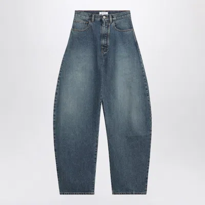 Alaïa Alaia Rounded Blue Jeans With Faded Effect Women