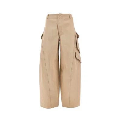 Alaïa Rounded Cargo Pants In Neutral