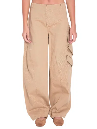 Alaïa Alaia Rounded Cargo Trousers In Neutral