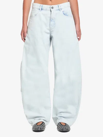 ALAÏA ROUNDED DENIM JEANS