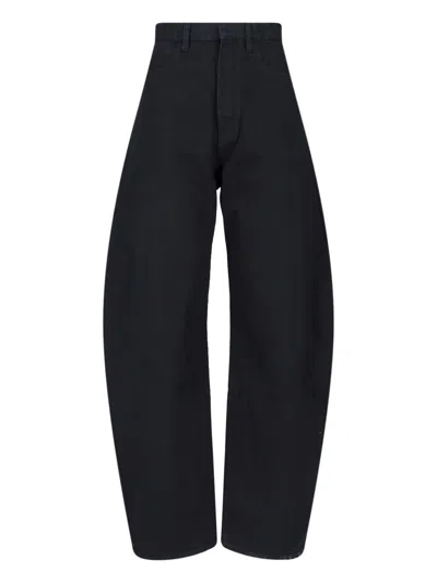 Alaïa Rounded Jeans In Black