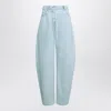Alaïa Alaia Rounded Jeans In Ice Denim Women In Blue
