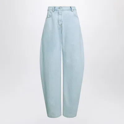 Alaïa Alaia Rounded Jeans In Ice Denim Women In Blue