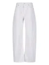 Alaïa Rounded Jeans In White