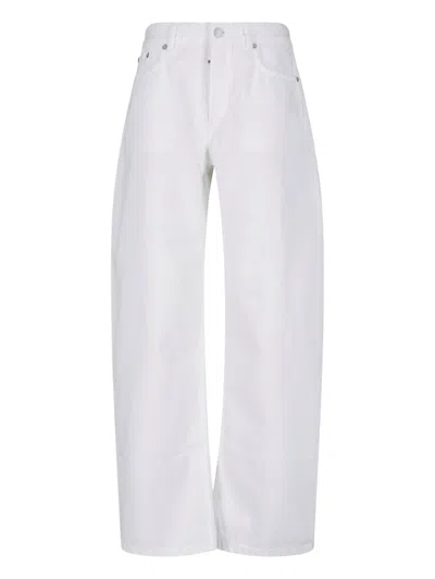 Alaïa Rounded Jeans In White