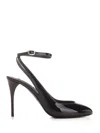 Alaïa Rounded Toe Sling Back Pumps Black In Black