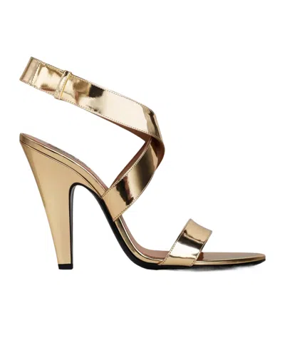 Alaïa Round-toe High-heeled Sandals In Brown