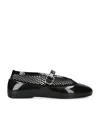Alaïa Rubber Ballet Flats In Black