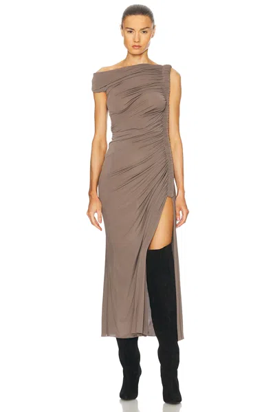 ALAÏA RUCHED MIDI DRESS