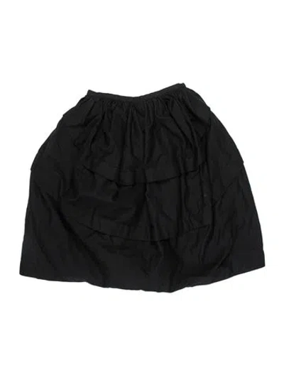 Pre-owned Alaïa Ruffle Embellishment Mini Skirt In Black