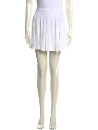 Pre-owned Alaïa Ruffle Embellishment Mini Skirt In Neutral