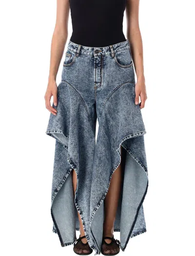 ALAÏA ALAÏA RUFFLE JEANS