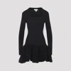 Alaïa Ruffle Mini Dress In Black