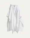 Alaïa Ruffle Slit Jeans