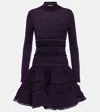 Alaïa Minikleid Aus Schurwolle In Grey