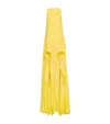 Alaïa Ruffled Maxi Dress In Yellow