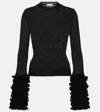 Alaïa Alaia Women Ruffled Sweater In Black