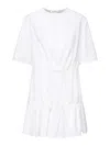 Alaïa Alaia Women Ruffle Dress In White