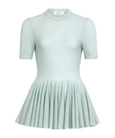 ALAÏA RUFFLED TOP