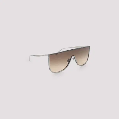 Alaïa Alaia Ruthenium-ruthenium-brown Metal Sunglasses