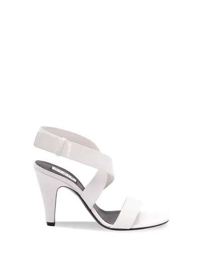 Alaïa Leather High Heel Sandals In Yellow